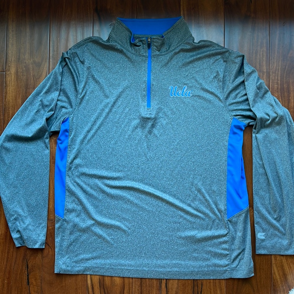 UCLA Quarter Zip Large Gray Colosseum Athletics